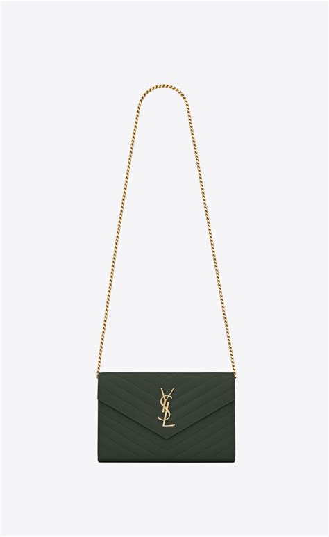 Saint Laurent Classic Cassandre Chain Wallet 